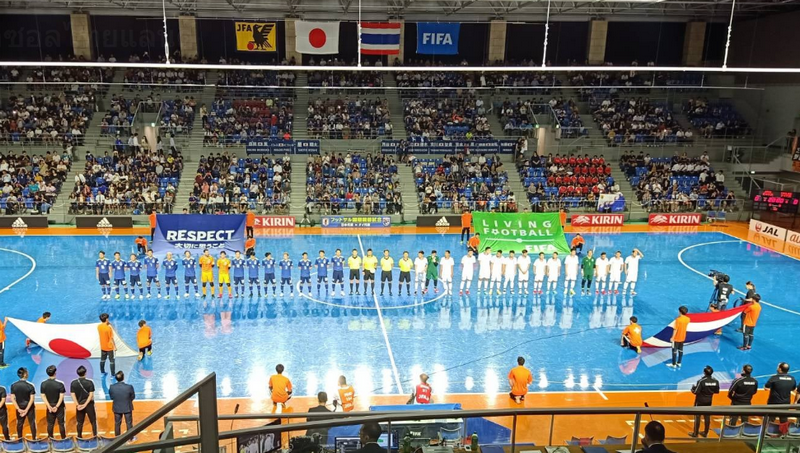 ฟุตซอลทีมชาติไทยพ่ายญี่ปุ่น 1-3 อุ่นเครื่องนัดที่ 2