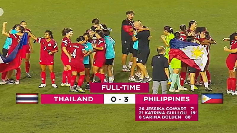 ชบาแก้วพ่ายฟิลิปปินส์ 0-3 ได้รองแชมป์ฟุตบอลหญิงชิงแชมป์อาเซียน 2022