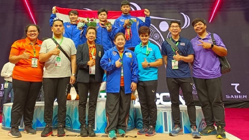 ยกน้ำหนักดาวรุ่งไทยกวาด 7 เหรียญทอง ศึกชิงแชมป์เอเชีย 2022