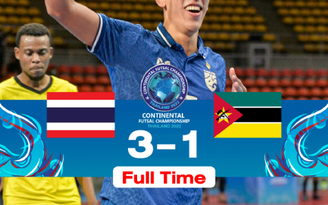ฟุตซอลทีมชาติไทยชนะโมซัมบิก 3-1 ลิ่วรอบรองฯ ชนอิหร่าน