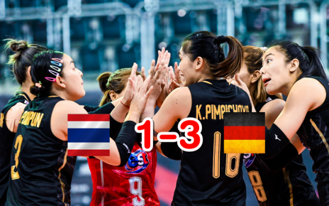 นักตบทีมชาติไทยพ่ายเยอรมนี 1-3 เซต ศึกวอลเลย์บอลหญิงชิงแชมป์โลก 2022