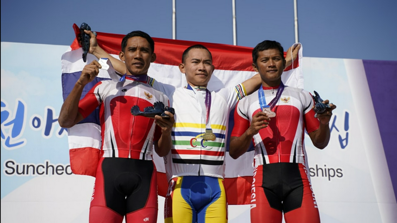 โตมร คว้าเหรียญทองประวัติศาสตร์ ศึกจักรยานเสือภูเขาชิงแชมป์เอเชีย ที่เกาหลีใต้
