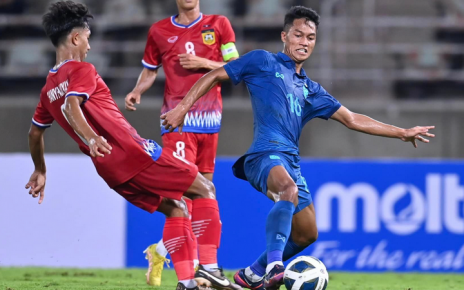 ทีมชาติไทย U23 อุ่นพ่าย สปป.ลาว ชุดลุยศึกชิงแชมป์อาเซียน 0-1