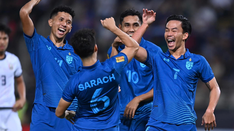 ทีมชาติไทยชนะกัมพูชา 3-1 คว้าแชมป์กลุ่ม A ศึกฟุตบอลชิงแชมป์อาเซียน 2022