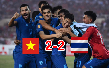 ไทยบุกเจ๊าเวียดนาม 2-2 นัดชิงฯ เลกแรก AFF Cup 2022
