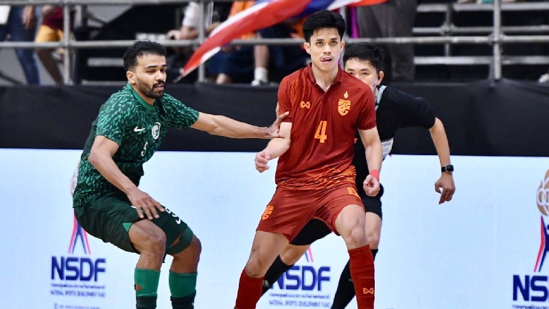 ฟุตซอลไทยชนะซาอุฯ 2-0 คว้าอันดับ 3 NSDF Futsal Championship 2023