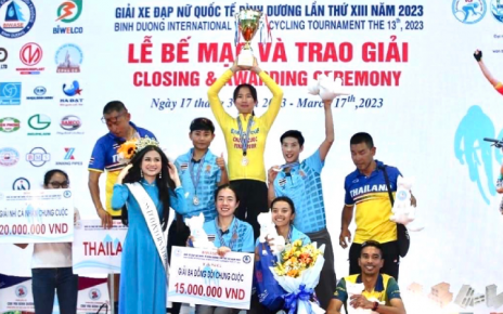 ชนิภรณ์ นักปั่นสาวไทย ผงาดคว้าแชมป์ จักรยานทางไกล “บีวาเซ คัพ 2023” ที่เวียดนาม