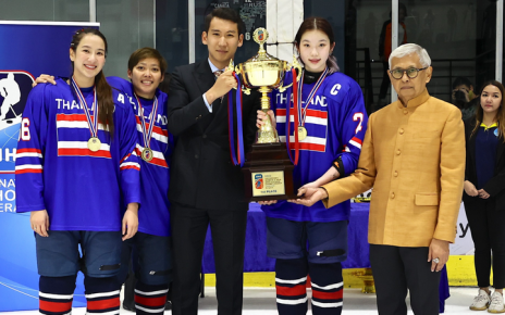 ทีมไอซ์ฮอกกี้สาวไทย ผงาดคว้าแชมป์ฮอกกี้น้ำแข็งหญิงเอเชียและโอเชียเนีย 2023