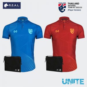 [ส่งฟรี] เสื้อฟุตบอลทีมชาติไทย เกรดนักเตะ Warrix 2022-23