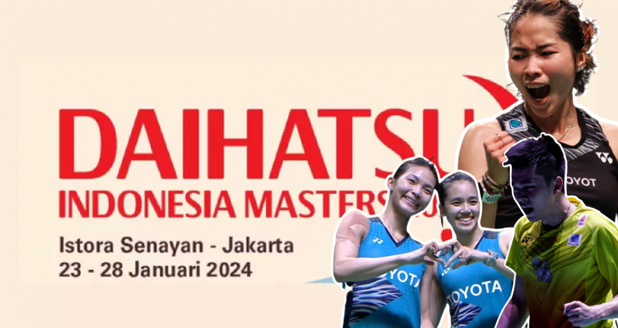 ลิงก์ถ่ายทอดสดและโปรแกรมแบดมินตันอินโดนีเซีย มาสเตอร์ส 2024 นักกีฬาไทย
