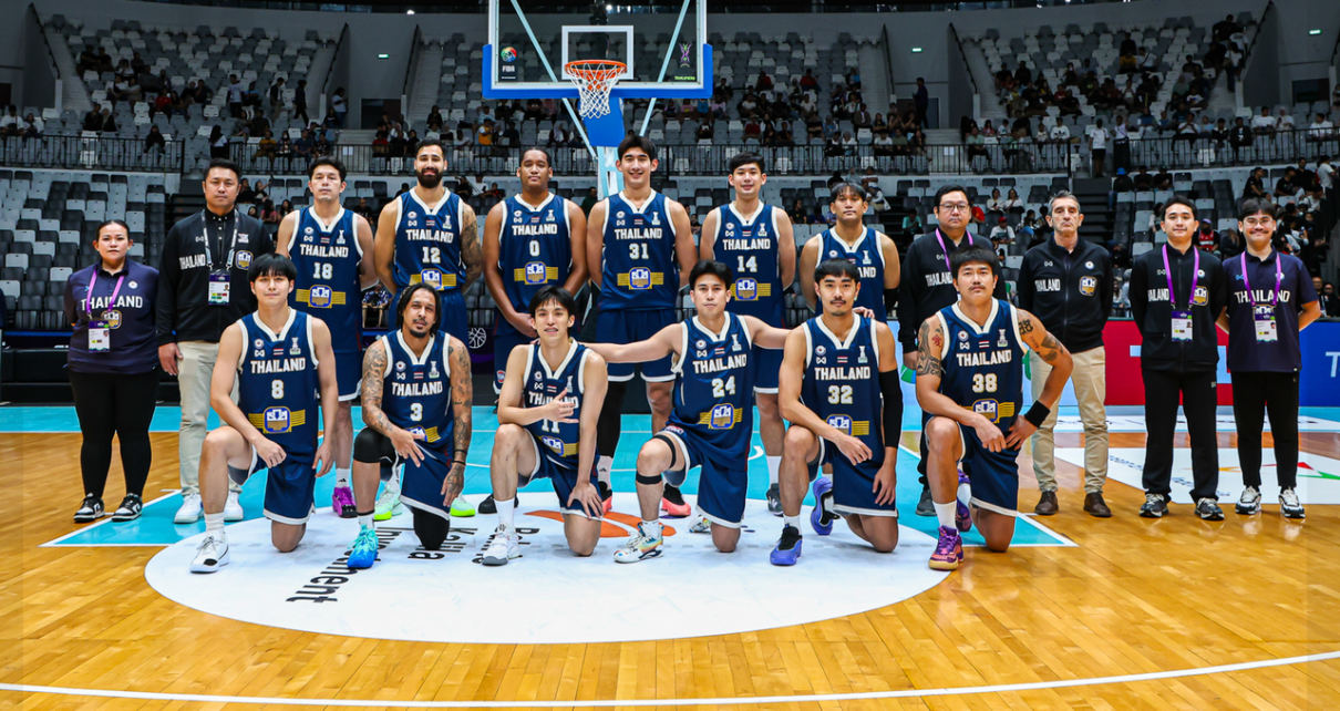 ทีมบาสเกตบอลชายไทยโชว์ฟอร์มเฉียบถล่มอินโดนีเซีย 112-71 ในศึก FIBA Asia Cup 2025 รอบคัดเลือก