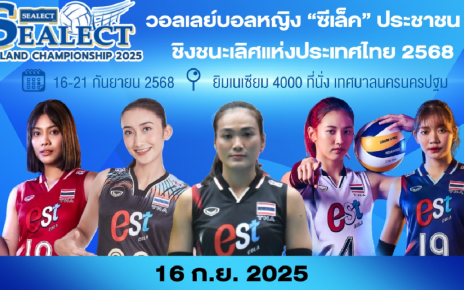 วอลเลย์บอลหญิง “ซีเล็ค” ประชาชน ก ชิงชนะเลิศแห่งประเทศไทย 2568