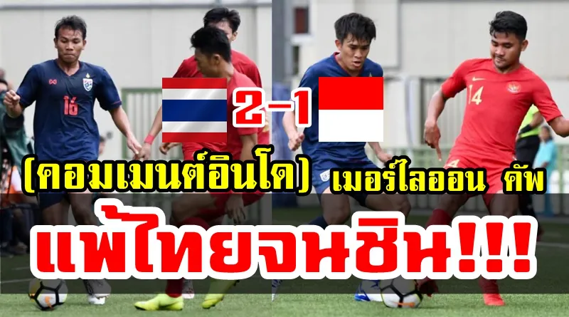 คอมเมนต์ชาวอินโดนีเซียหลังแพ้ไทย 1-2 ศึกเมอร์ไลออน คัพ 2019