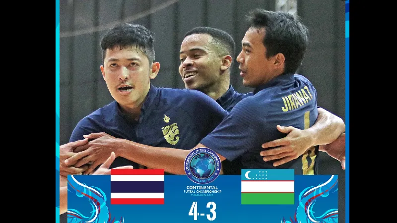 โต๊ะเล็กช้างศึกพลิกแซงอุซเบกิสถาน 4-3 เข้าเป็นที่ 1 กลุ่ม A