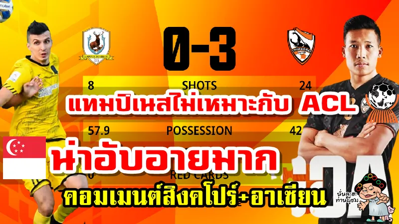 คอมเมนต์สิงคโปร์และอาเซียนหลังเชียงรายชนะแทมปิเนส 3-0 ศึก ACL2021