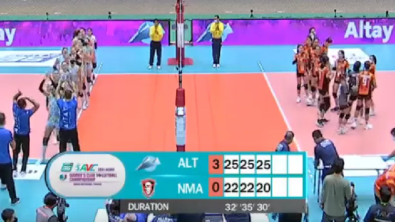 นครราชสีมาพ่ายอัลทายจากคาซัคฯ 0-3 ได้รองแชมป์ AVC2021