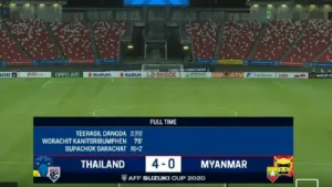 ช้างศึกถล่มเมียนมา 4-0 นัดที่ 2 ศึก AFF Suzuki Cup2020