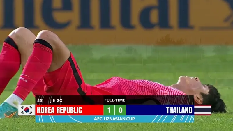 ช้าง U23 พ่ายเกาหลีใต้ 0-1 ตกรอบ AFC U23