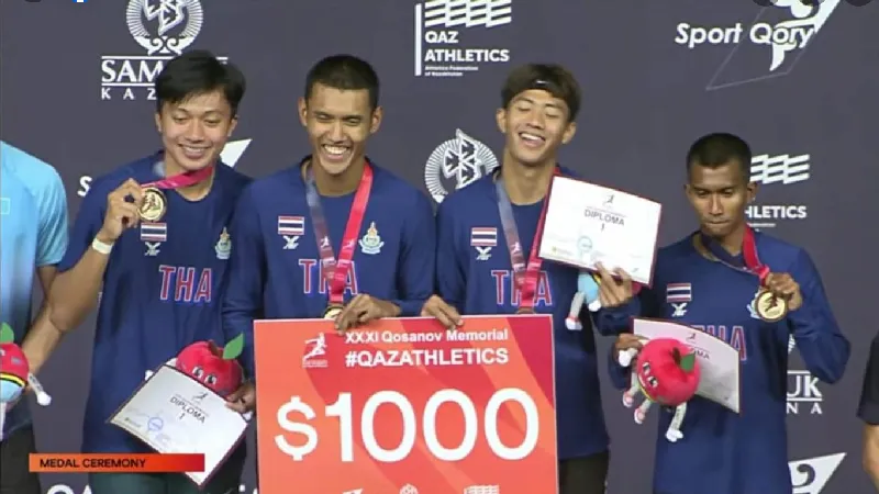 ลมกรด 4x100 ม.ชาย เข้าที่ 1 แต่ชวดตั๋วไปชิงแชมป์โลกไปอย่างน่าเสียดาย (คลิป)