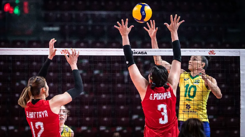 สาวไทยพ่ายบราซิล 1-3 เซต VNL2020 สัปดาห์ที่ 3