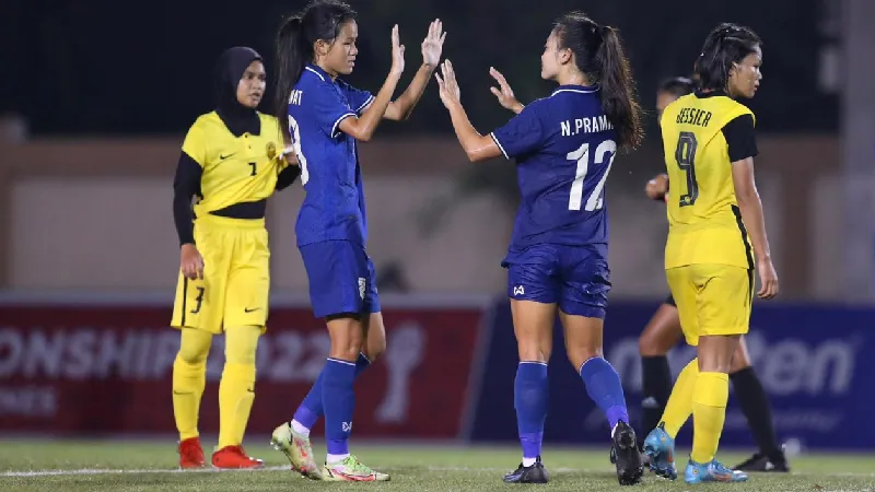 ชบาแก้วอัดมาเลเซีย 4-0 ศึกฟุตบอลหญิงชิงแชมป์อาเซียน2022