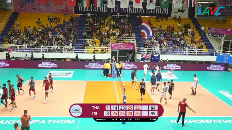 นักตบหนุ่มไทยพ่ายอิหร่าน 1-3 เซต ศึก AVC Cup2022