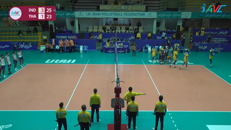 นักตบหนุ่มไทยพ่ายอินเดีย 1-3 เซต นัดที่ 2 ศึกชิงแชมป์เอเชีย U18