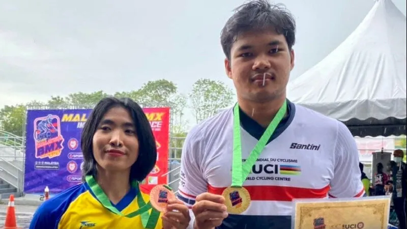 โกเมธสร้างประวัติศาสตร์คว้าเหรียญทองที่ 2 ศึก จักรยาน BMX ชิงแชมป์เอเชีย