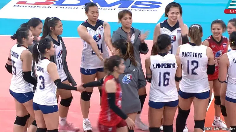 นักตบลูกยางสาวไทยชนะเวียดนาม 3-0 เซต คว้าอันดับ 3 ศึก AVC Cup 2022