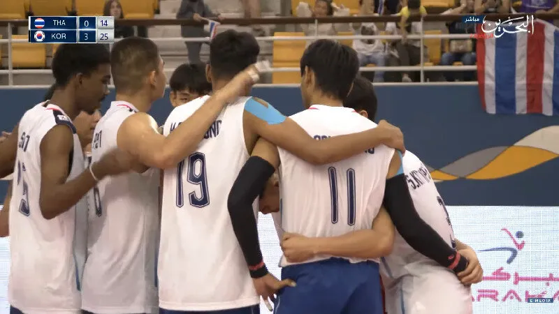 หนุ่มไทยแพ้เกาหลีใต้ 0-3 เซต คว้าอันดับ 4 ศึกชิงแชมป์เอเชีย U20