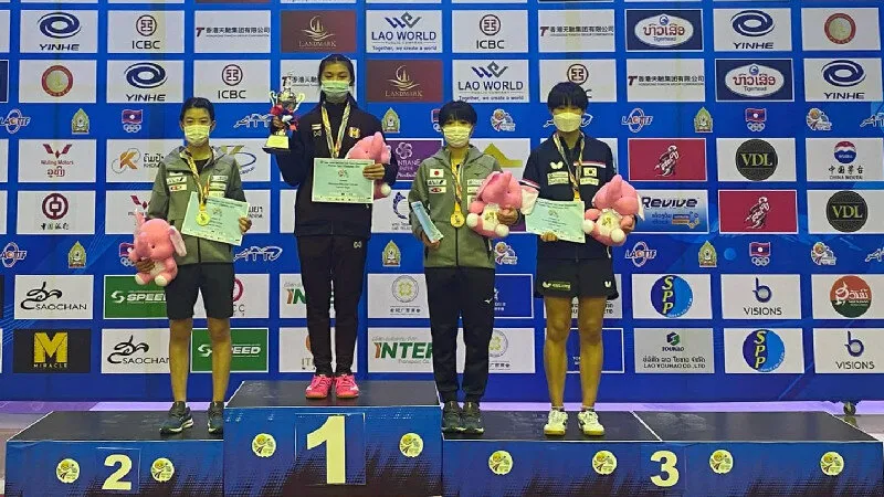 น้องไอซ์ โค่นสาวญี่ปุ่น คว้าแชมป์ปิงปองเยาวชนเอเชีย 2022
