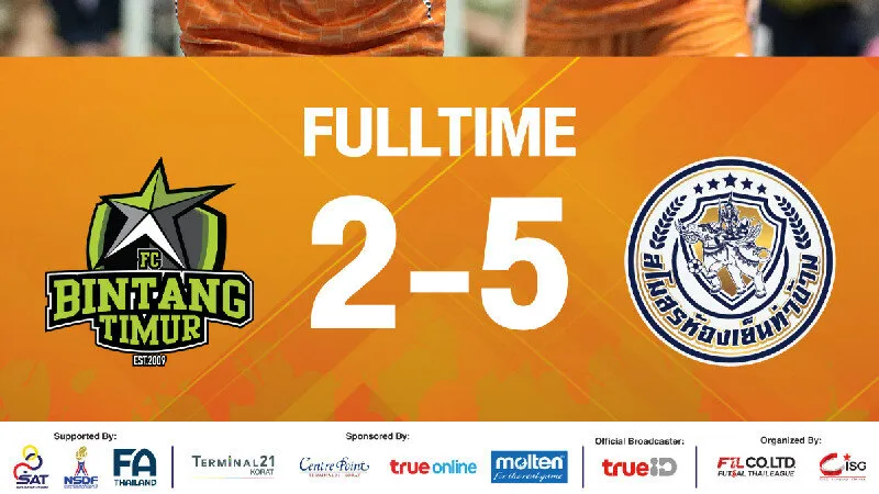 ห้องเย็นท่าข้ามชนะบินตัง ติมัวร์ 5-2 ศึกฟุตซอลชิงแชมป์สโมสรอาเซียน 2022