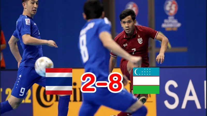 ฟุตซอลไทย พ่าย อุซเบกิสถาน 2-8 จบที่ 4 ศึกฟุตซอลชิงแชมป์เอเชีย 2022