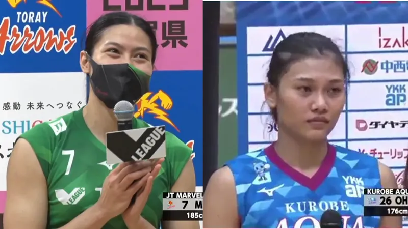 ทัดดาว-พิมพิชยา คว้า MVP หลังพาทีมคว้าชัย ศึกวอลบอลเลย์ลีกญี่ปุ่น 2022