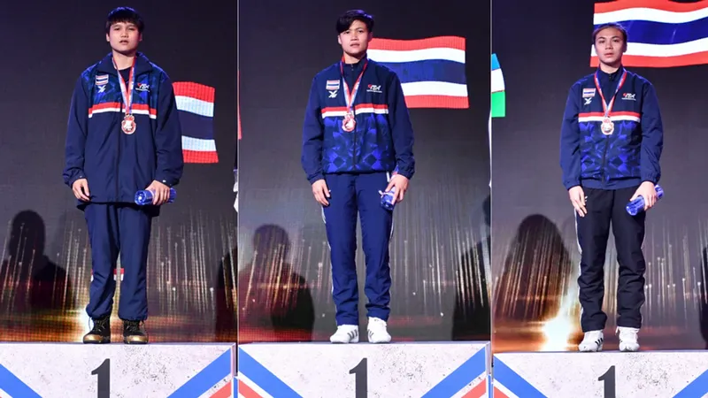 ทัพกำปั้นสาวไทยคว้า 3 ทอง ศึกชิงแชมป์เอเชีย รุ่นอายุไม่เกิน 22 ปี