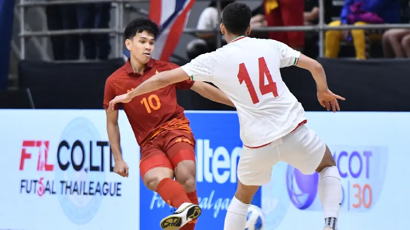 ฟุตซอลไทยพ่ายอิหร่าน 1-5 รอชิงที่ 3 ศึก NSDF Futsal Championship 2023
