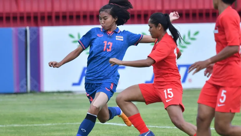 ชบาแก้ว ถล่ม สิงคโปร์ 4-0 ประเดิมฟุตบอลหญิงซีเกมส์ 2023