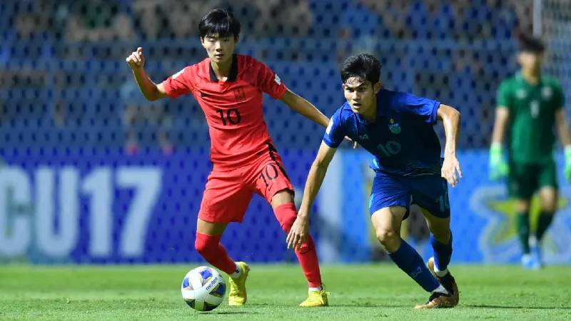 ทีมชาติไทย U17 พ่าย เกาหลีใต้ 1-4 รอบ 8 ทีม ศึก AFC U17