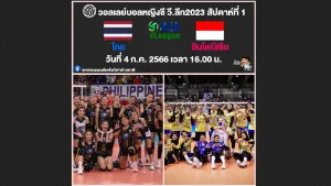 โปรแกรมการแข่งขันและลิงก์ถ่ายทอดสดวอลเลย์บอลหญิง ซี วี.ลีก 2023 สัปดาห์ที่ 1