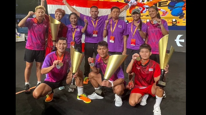 ทัพเทคบอลไทยกวาด 2 ทอง 2 เงิน ศึกเทคบอลทัวร์-ชิงเต่า ประเทศจีน
