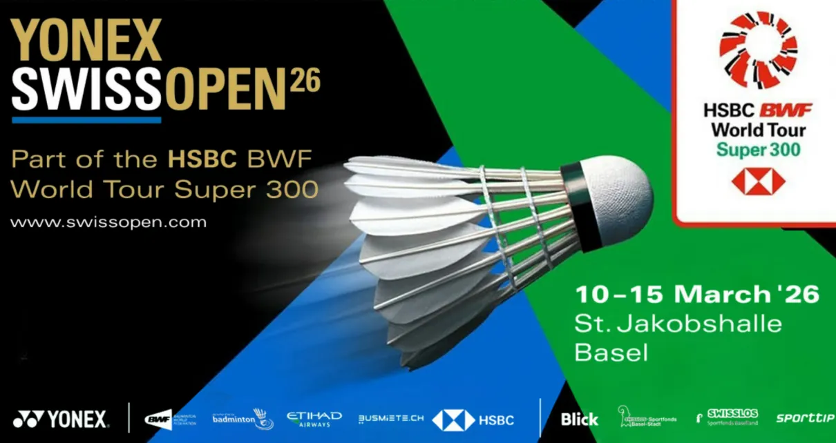 โปรแกรมการแข่งขันแบดมินตันสวิสโอเพ่น 2026